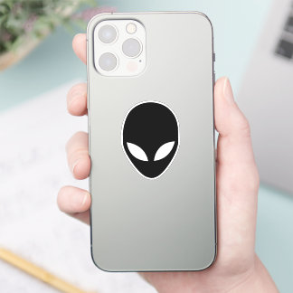 Alien Silhouette geschnitten Vinyl Aufkleber