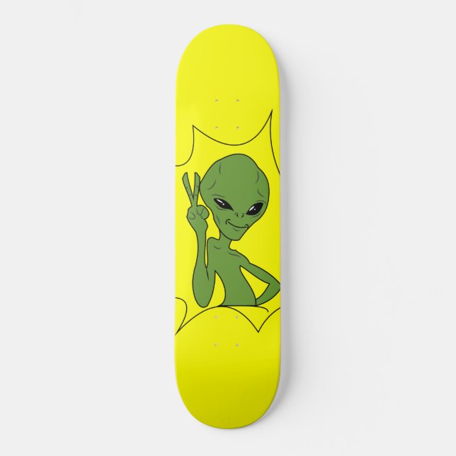 Alien Skateboard (Vorderseite)