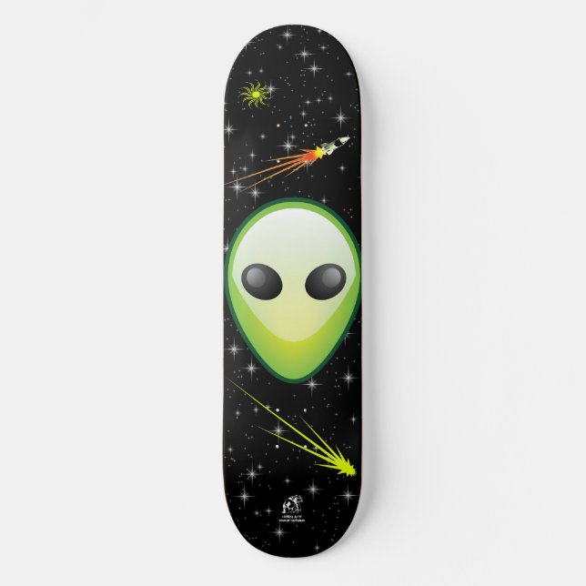 Alien Skateboard (Vorderseite)