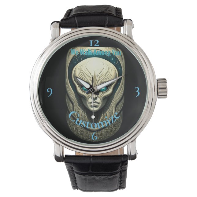 Alien skull Head Thunder_Cove Armbanduhr (Vorderseite)