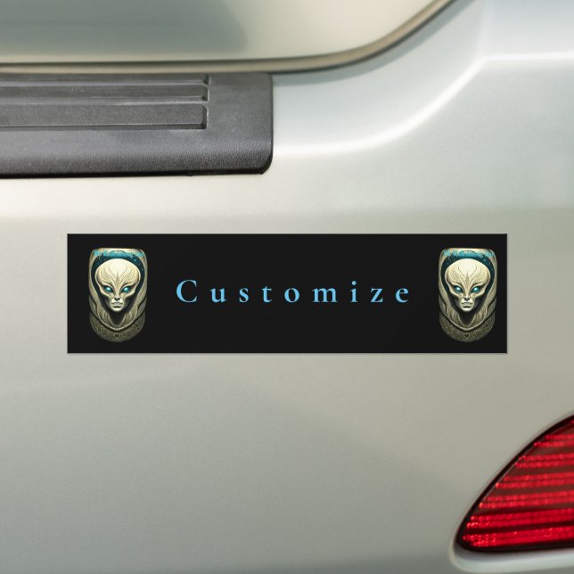 Alien skull Head Thunder_Cove Autoaufkleber (Auf Auto)