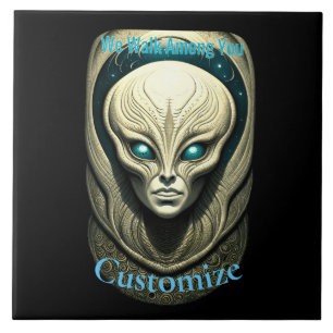 Alien skull Head Thunder_Cove Fliese