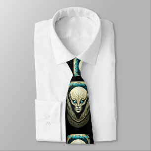 Alien skull Head Thunder_Cove Krawatte