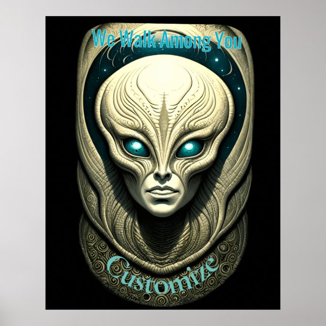 Alien skull Head Thunder_Cove Poster (Vorne)