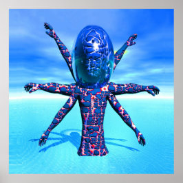 Alien Skulptur Poster