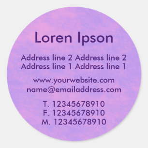 Alien Sky Business / Profil Runder Aufkleber