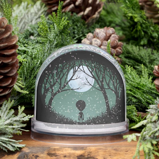 Alien Snow Globes Custom Cute Alien Snow Globes Schneekugeln (Winter)