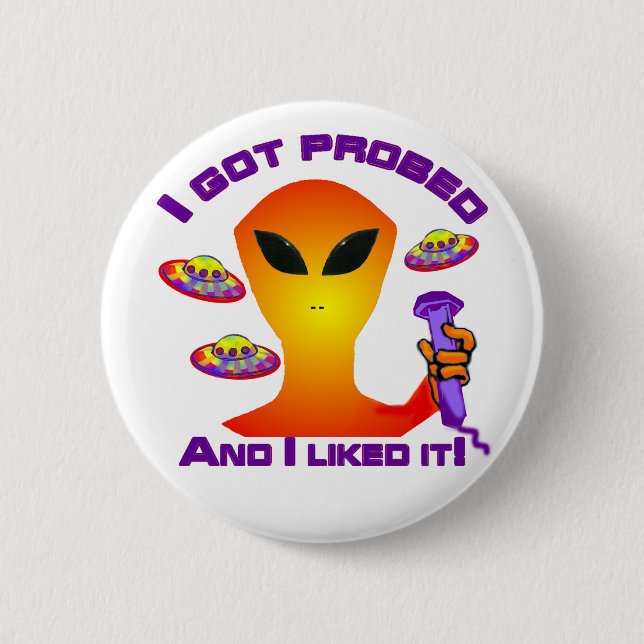 Alien-Sonde Button (Vorderseite)