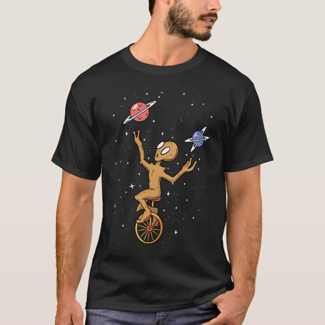 alien space aliens  ufo weel Juggling T-Shirt (Vorderseite)