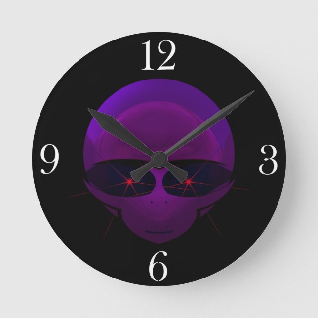 Alien Space Pilot Fun E.T. Sci-fi Wall Horloge (Recto)