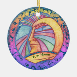 Alien Spaceman Keramik Ornament