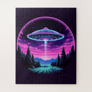 Alien Spaceship Retro Futuristic