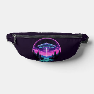Alien Spaceship Retro Futuristic Bauchtasche
