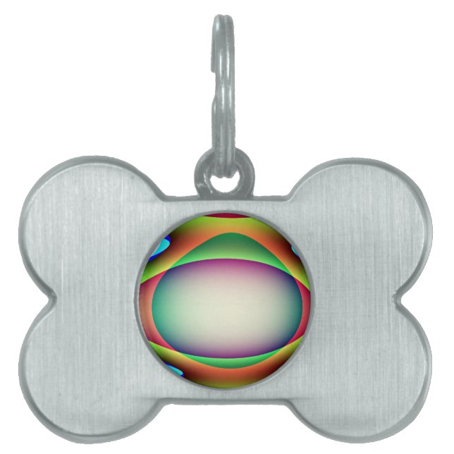 Alien Spaceship Tag Tiermarke (Vorderseite)