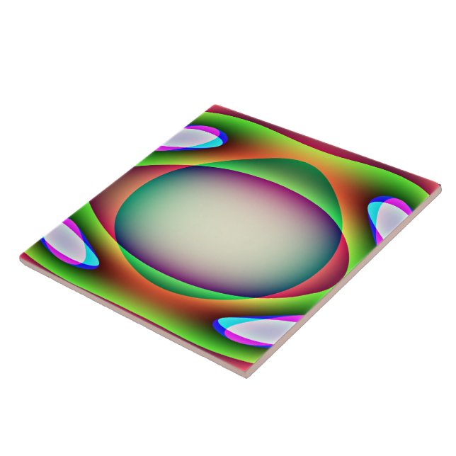 Alien Spaceship Tile Fliese (Seite)