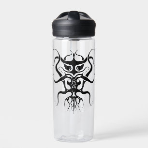 Alien Species Tribal Tattoo Design - schwarz Trinkflasche