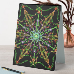 Alien Spinnennetz Mandala Spinnengeschenke Tischaufsteller