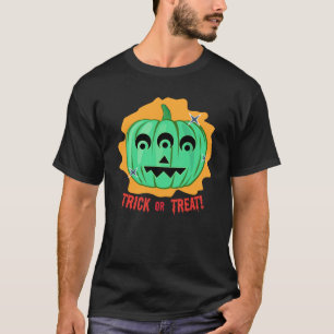 Alien Spooky Halloween Pumpkin - Trick oder Trete T-Shirt