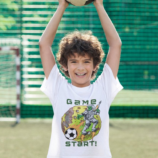 Alien Sports Athlete | Fußballspielerjunge T-Shirt (Von Creator hochgeladen)