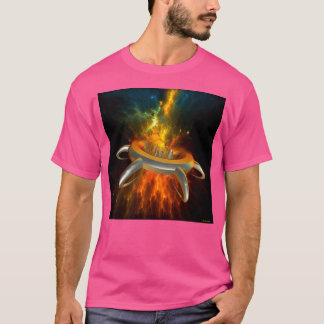 Alien Stadt im Weltraum T-Shirt