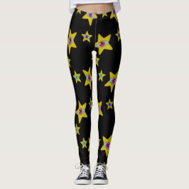 Alien Stars All Starry Mit Augen Space Princess Leggings