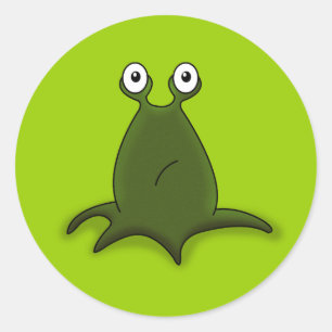 Alien-Sticker Runder Aufkleber