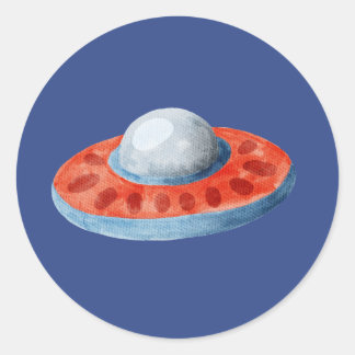 Alien-Sticker Runder Aufkleber