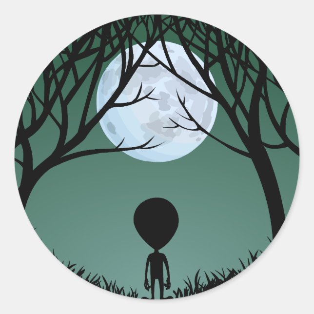 Alien Stickers Fun Halloween Alien Stickers (Vorderseite)