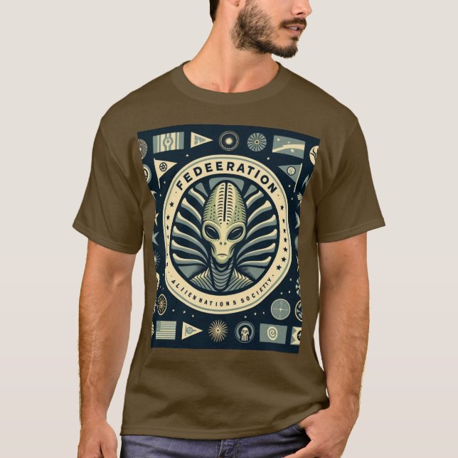 Alien stye t-Shits T-Shirt (Vorderseite)