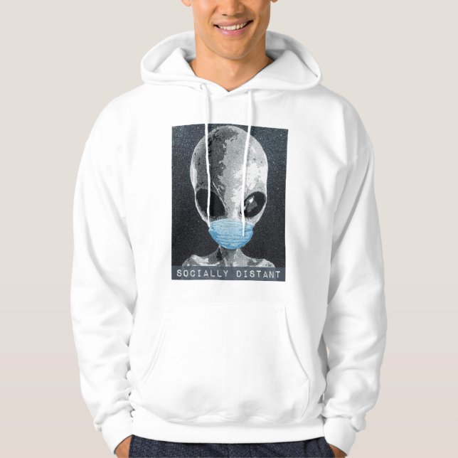 Alien Sweat - shirt à capuche socialement distant (Devant)