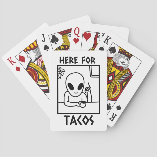 ALIEN TACOS RAUCHFUNNY PLAYING CARDS SPIELKARTEN (Rückseite)