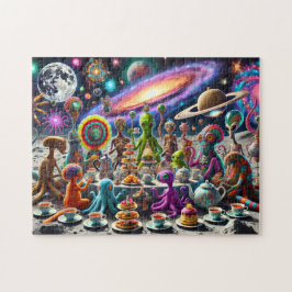 Alien Tea Party Whimsical Extraterrestristrial Kos
