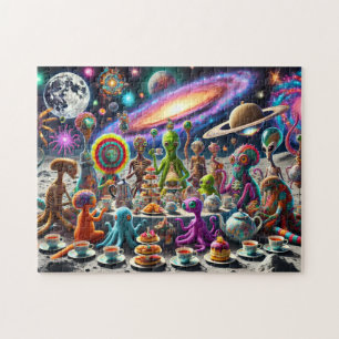 Alien Tea Party Whimsical Extraterrestristrial Kos