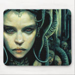 Alien Tech Girl Science Fiction Mousepad<br><div class="desc">Alien Tech Girl Science Fiction Art</div>