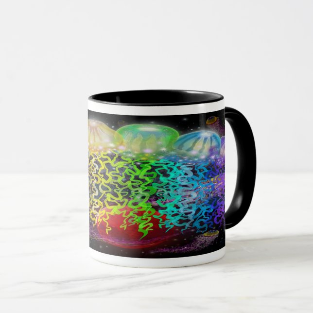 Alien Tentacles Tasse (VorderseiteRechts)
