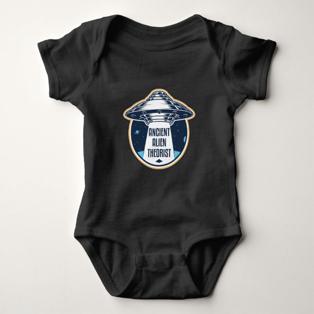 Alien Theoretische Science Fiction Fan Sci Fi Baby Strampler (Vorderseite)