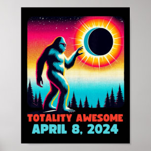 Alien Total Solar Eclipse 4.08.2024 Bekleidung Poster