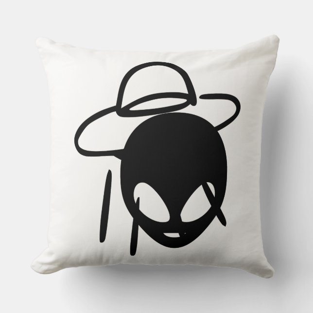 Alien trägt kissen (Vorderseite)