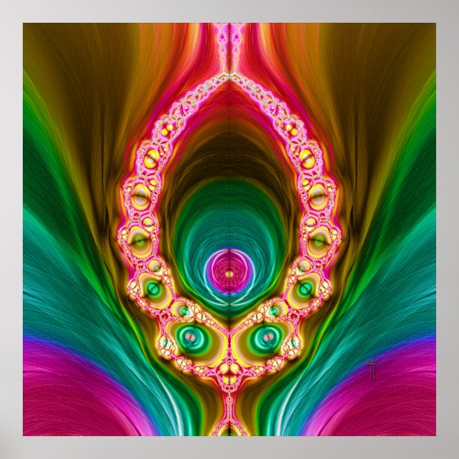 Alien transcendant Variation 3 Art Imprimer Poster (Devant)