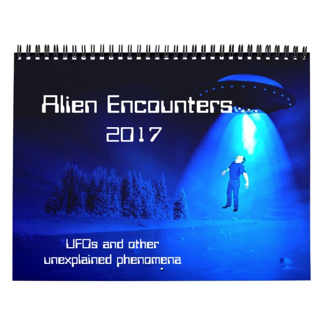 Alien trifft Kalender 2017 an (Titelbild)
