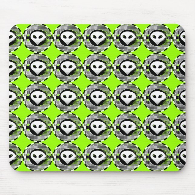 Alien TV Runde Multimousepad grün Mousepad (Vorne)