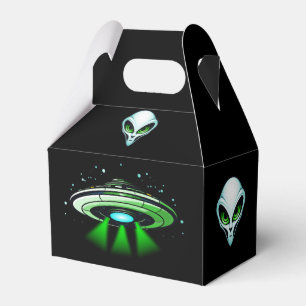 Alien UFO Abduction Spaceship Geburtstagsparty Geschenkschachtel