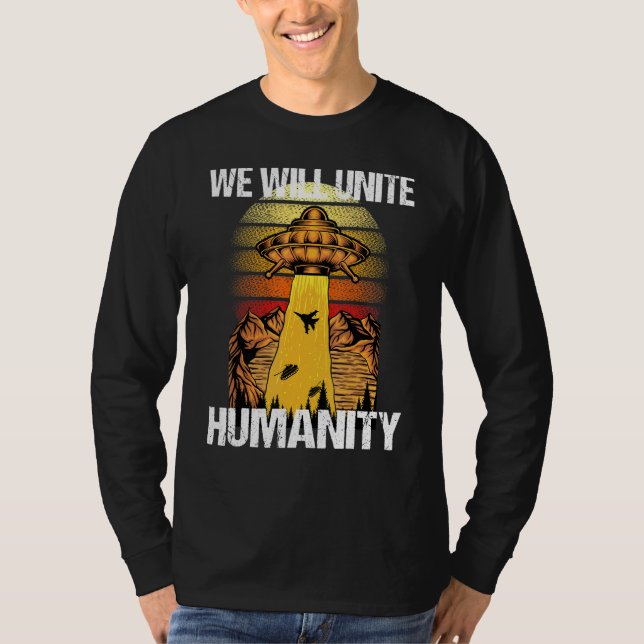 Alien Ufo Entführung T-Shirt (Vorderseite)