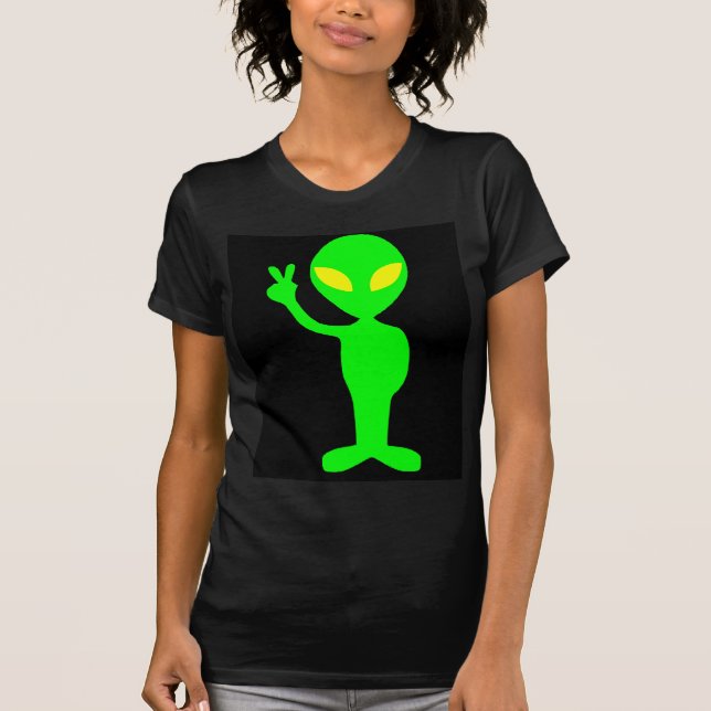 ALIEN UFO FUNNY DARK T - SHIRT T-SHIRTS (Vorderseite)