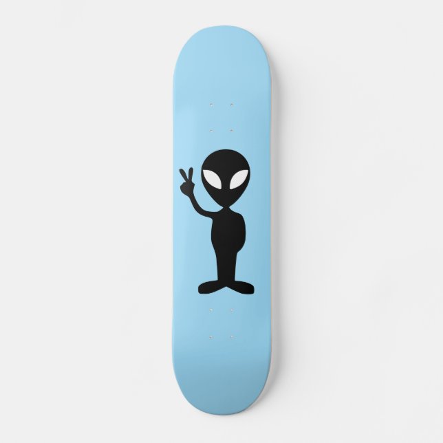 Alien UFO Martian Skateboards Pink (Vorderseite)
