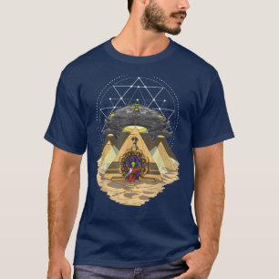 Alien UFO Pyramid Ancient T-Shirt