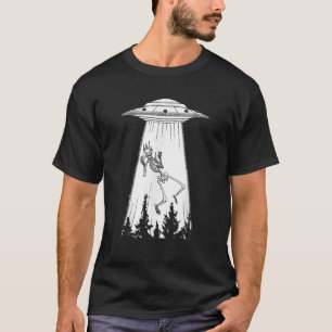 Alien UFO Skeleton Entführung wollte ich zu glaube T-Shirt
