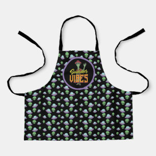 Alien-UFO-Sommer-Vibes Lustiges Geschenk für Köche Schürze