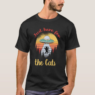 Alien Ufo Space Cat Kätzchen Kitten Außerirdischen T-Shirt