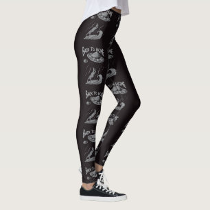 Alien ufo Surfanleitung mit Zurück zum Zuhause Leggings